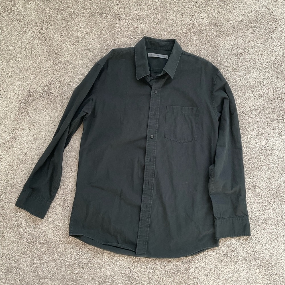 Giordano Men button shirt black